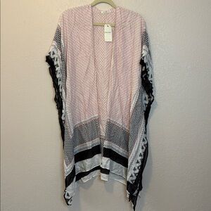 Moss Rose kimono style sleeved coverup